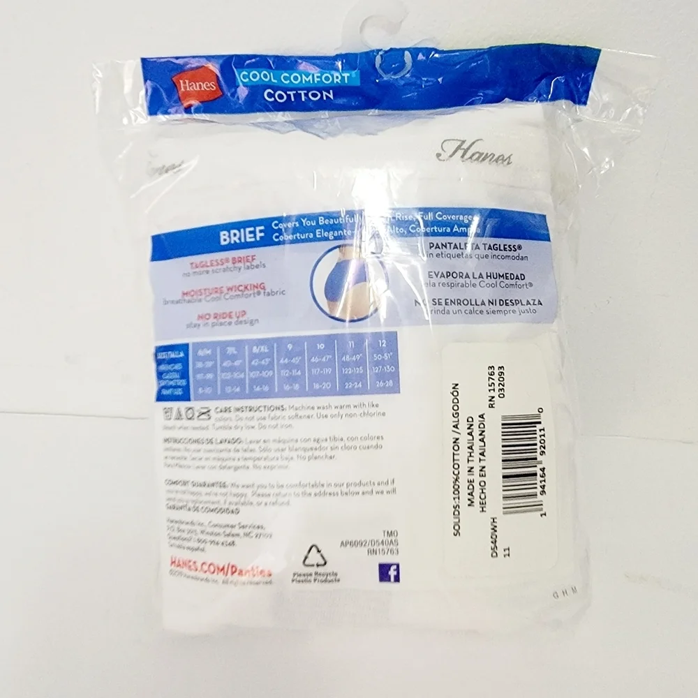 Hanes women's comfort cotton 5 tagless biefs - Picture 2 of 2